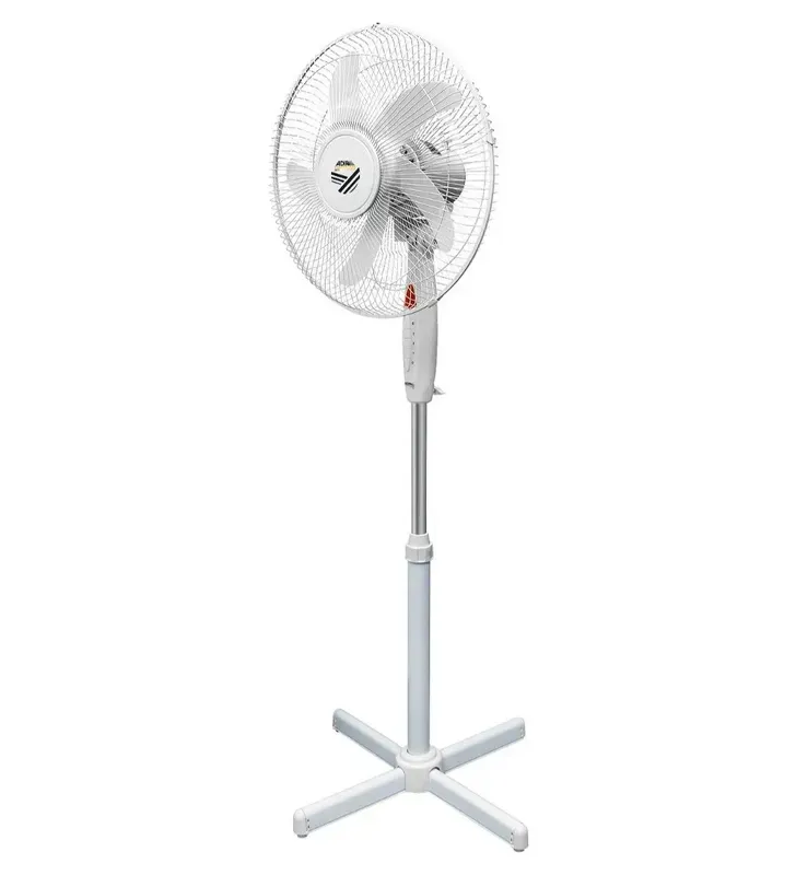 Ventilador Pedestal ADIR Super Fan Turbo 16″ 5 aspas Blanco