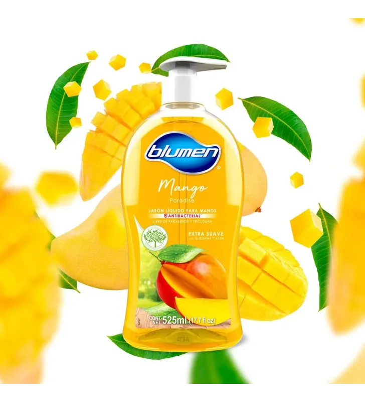 Jabón líquido Blumen Mango Paradise 525 ml antibacterial