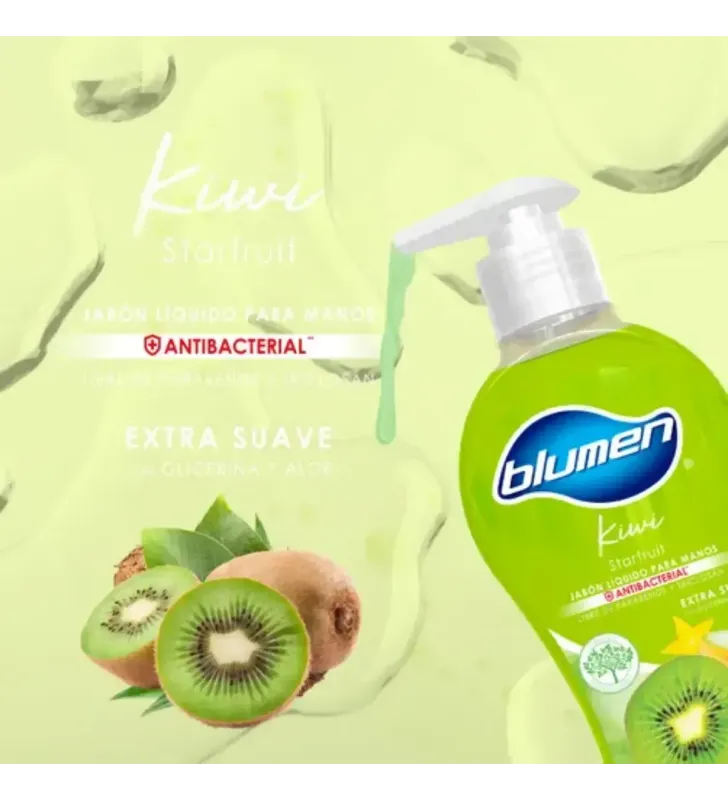 Jabón líquido Blumen Kiwi Starfruit 221 ml – Antibacterial