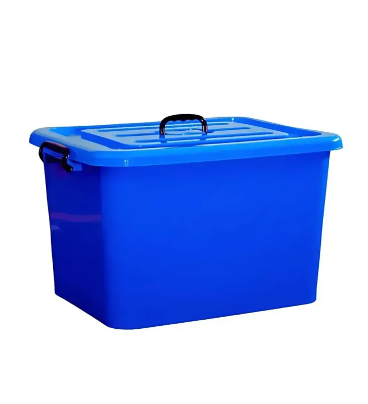 Caja Plástica Kioto 40 L D’Novo con Ruedas, Asa y Seguridad