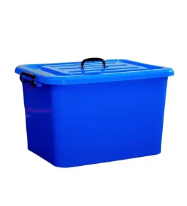 Caja Plástica Kioto 40 L D’Novo con Ruedas, Asa y Seguridad