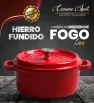 Cacerola Hierro Fundido Cuisine Spot Fogo Line 25 cm con Tapa