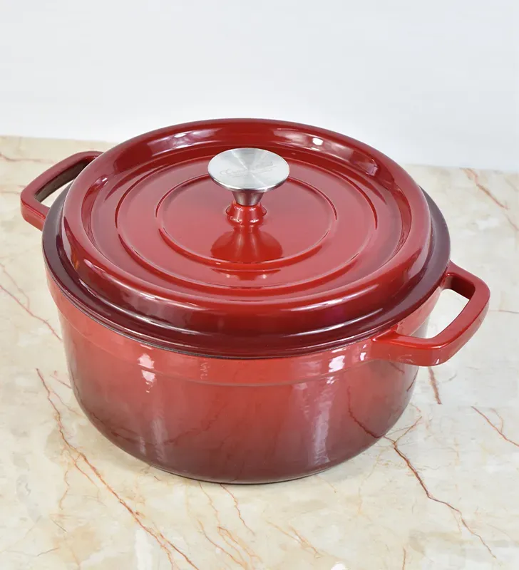 Cacerola Hierro Fundido Cuisine Spot Fogo Line 25 cm con Tapa