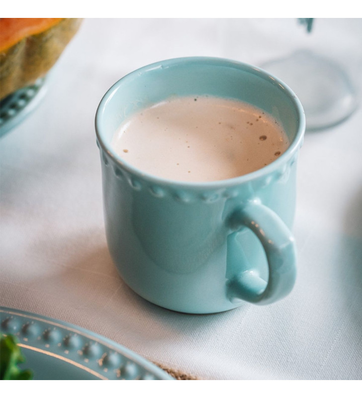 TAZA EMBOSS MAUVE BABY TURQUOISE-SANTA ANITA