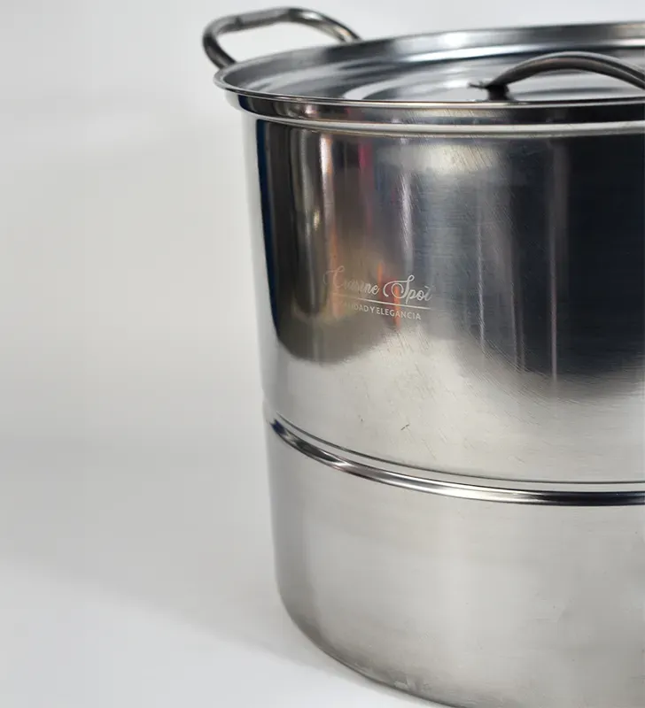 Set Stock Cuisine Spot- Pot Inox Multicapa 24‑30 cm (9‑15.8 L) con Tapas