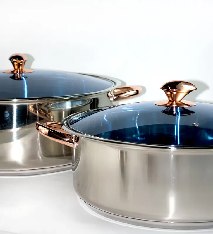 Set Arrocera Londres 34‑40 cm Acero Inox 201 5 Capas Cuisine Spot