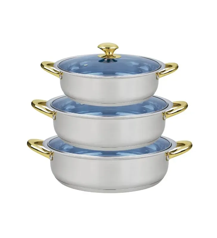 Set Arrocera Londres 34‑40 cm Acero Inox 201 5 Capas Cuisine Spot