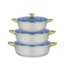 Set Arrocera Londres 34‑40 cm Acero Inox 201 5 Capas Cuisine Spot
