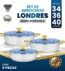 Set Arrocera Londres 34‑40 cm Acero Inox 201 5 Capas Cuisine Spot