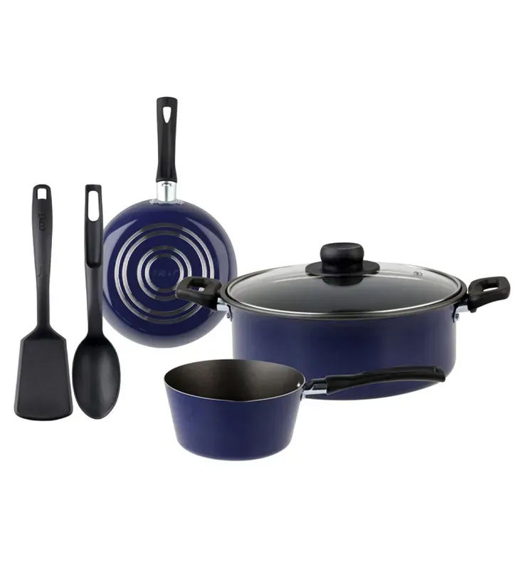 Batería Ekco Classic 18917 Azul 6 piezas | Duraflon® antiadherente