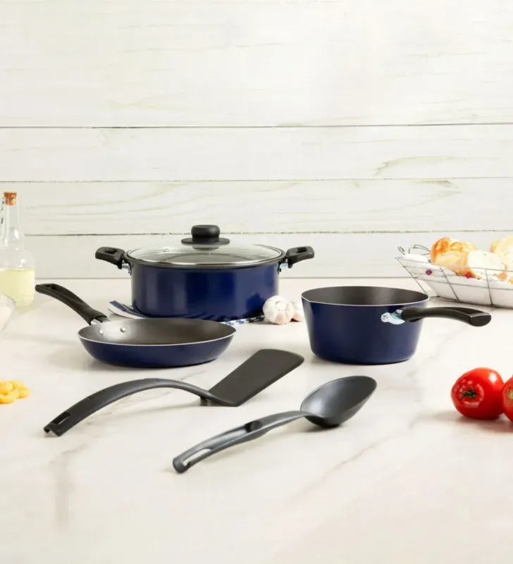 Batería Ekco Classic 18917 Azul 6 piezas | Duraflon® antiadherente