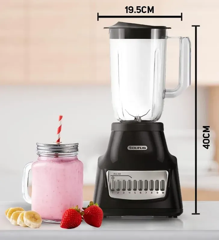 Licuadora Taurus Grandeur 500 W 1.25 L | 10 velocidades plastic touch