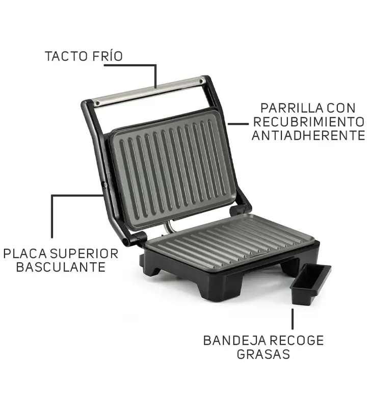Sandwichera Panini Tostaré Taurus (M96807700) | Crujientes sin Freír