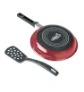 Batería de Cocina Cinsa 8 pzs color Sweet Cherry con tapas de vidrio