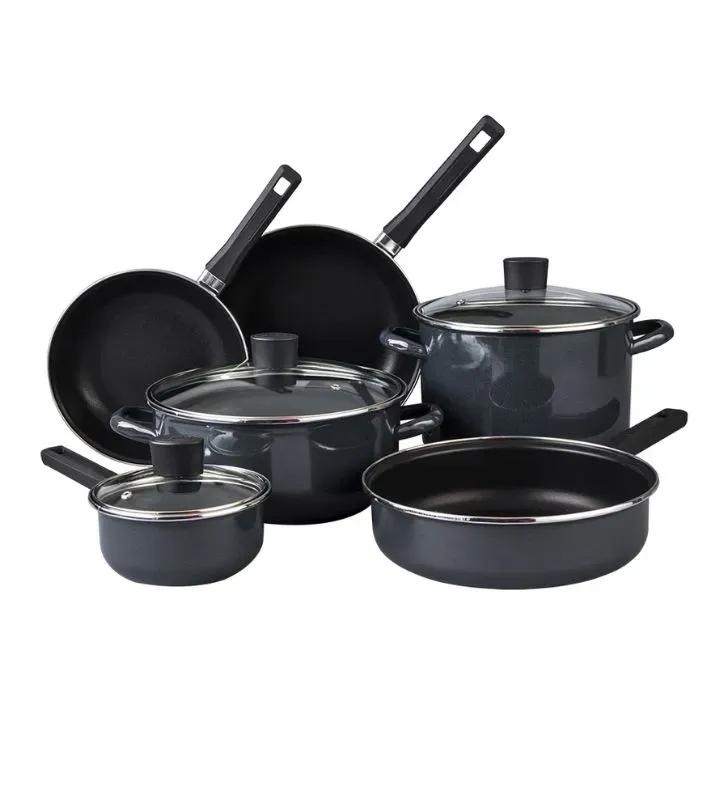 Batería Mega Óptima Negro Grafito con tapas de vidrio