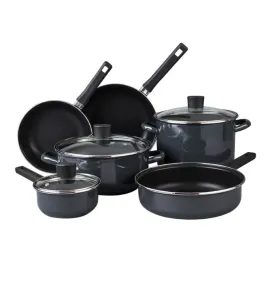 Batería Mega Óptima Negro Grafito con tapas de vidrio