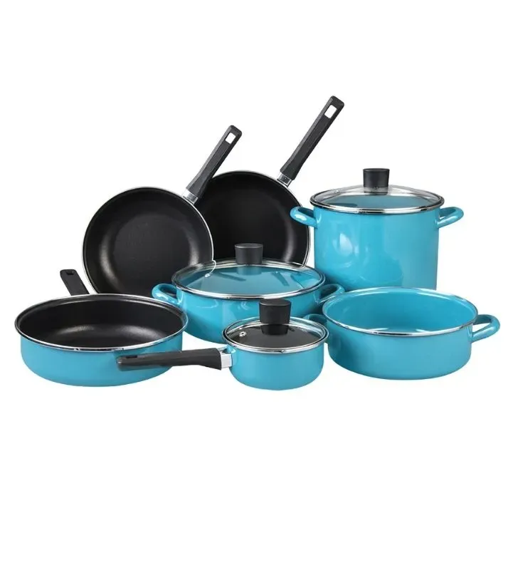 Batería de Cocina Cinsa Pontevedra 11 piezas Azul Praga