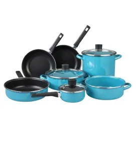 Batería de Cocina Cinsa Pontevedra 11 piezas Azul Praga