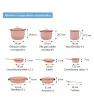 Batería Cinsa Rubí 11 pzas / Rosa Pétalo · Clásica Peltre