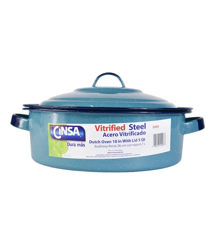 Budinera de Peltre Cinsa 26 cm 5 L Azul Turquesa | Resistente y versátil