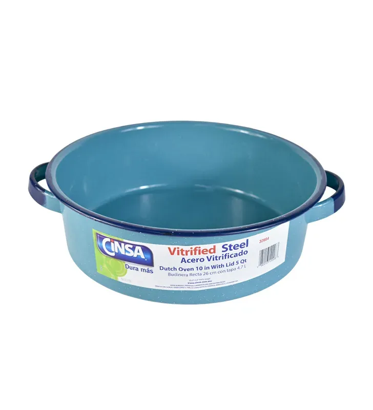 Budinera de Peltre Cinsa 26 cm 5 L Azul Turquesa | Resistente y versátil