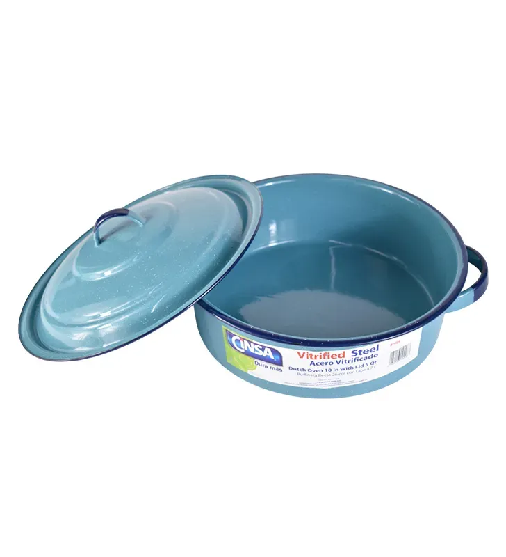 Budinera de Peltre Cinsa 26 cm 5 L Azul Turquesa | Resistente y versátil