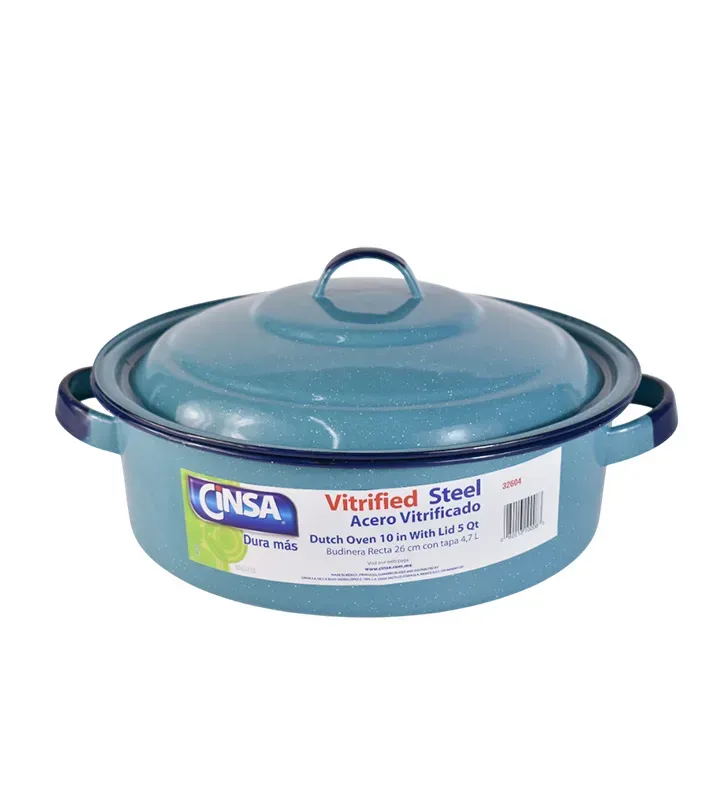 Budinera de Peltre Cinsa 26 cm 5 L Azul Turquesa | Resistente y versátil