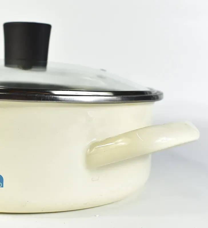 Arrocera Cinsa Fiorella 22 cm – 3 L | Crema con tapa de vidrio