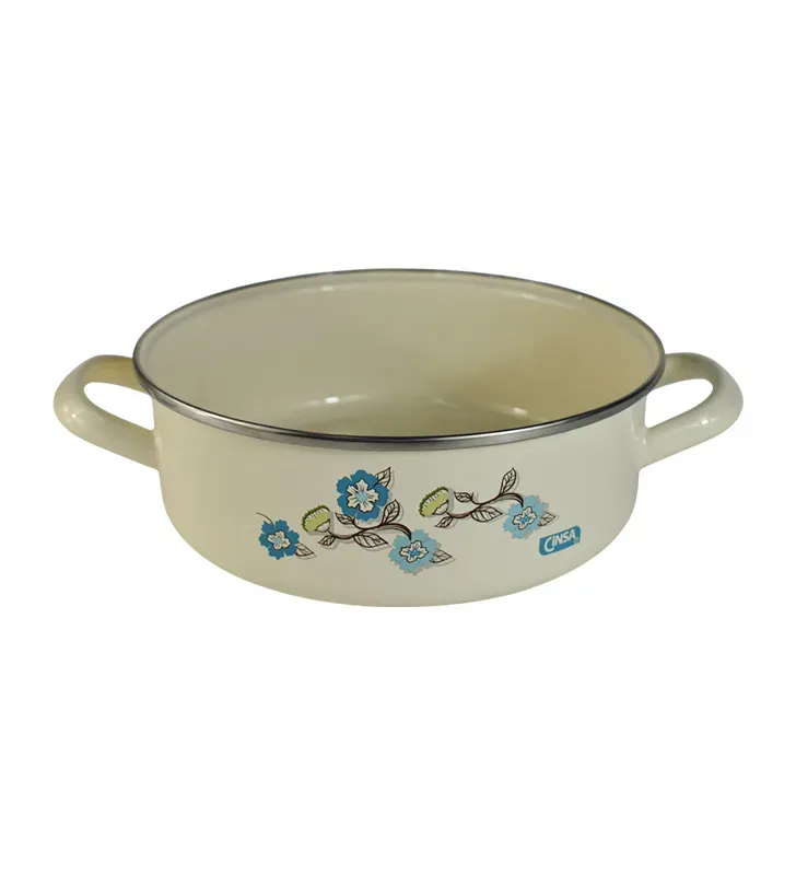 Arrocera Cinsa Fiorella 22 cm – 3 L | Crema con tapa de vidrio