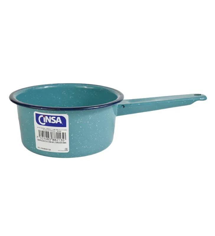 Cacerola Cinsa 13.5 cm / 1 L Azul Turquesa | Peltre clásica