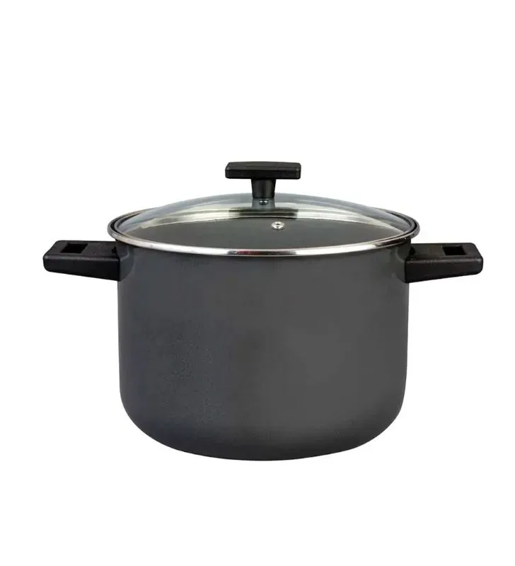 Olla Alta Duramax 24 cm – 7.8 L Cinsa | Duramax + Tapa de Vidrio