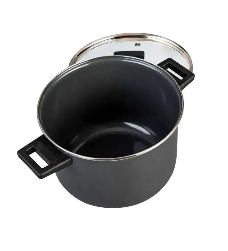 Olla Alta Duramax 24 cm – 7.8 L Cinsa | Duramax + Tapa de Vidrio