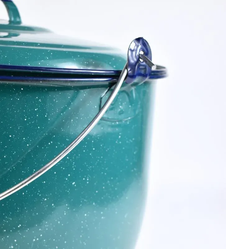 Olla Convexa 30 cm Cinsa Azul Turquesa – 13.1 L con Tapa