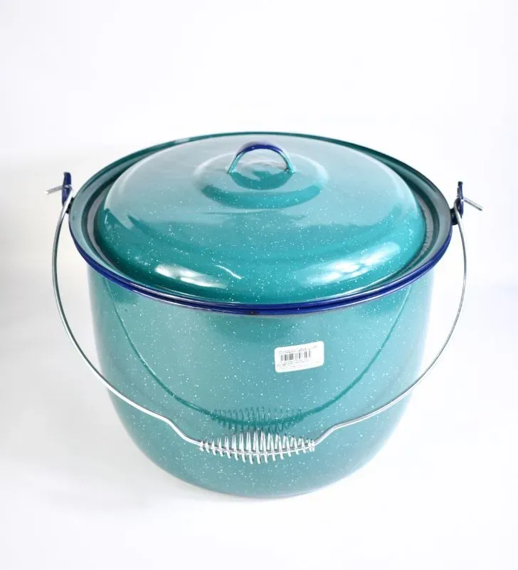 Olla Convexa 30 cm Cinsa Azul Turquesa – 13.1 L con Tapa