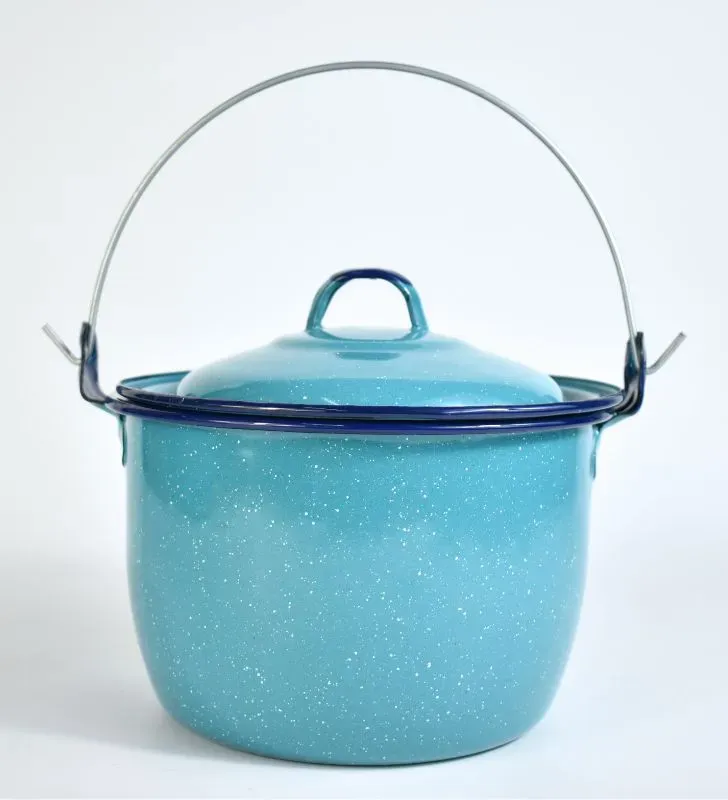 Olla Convexa Cinsa 16 cm – 2.1 L Azul Turquesa con Tapa