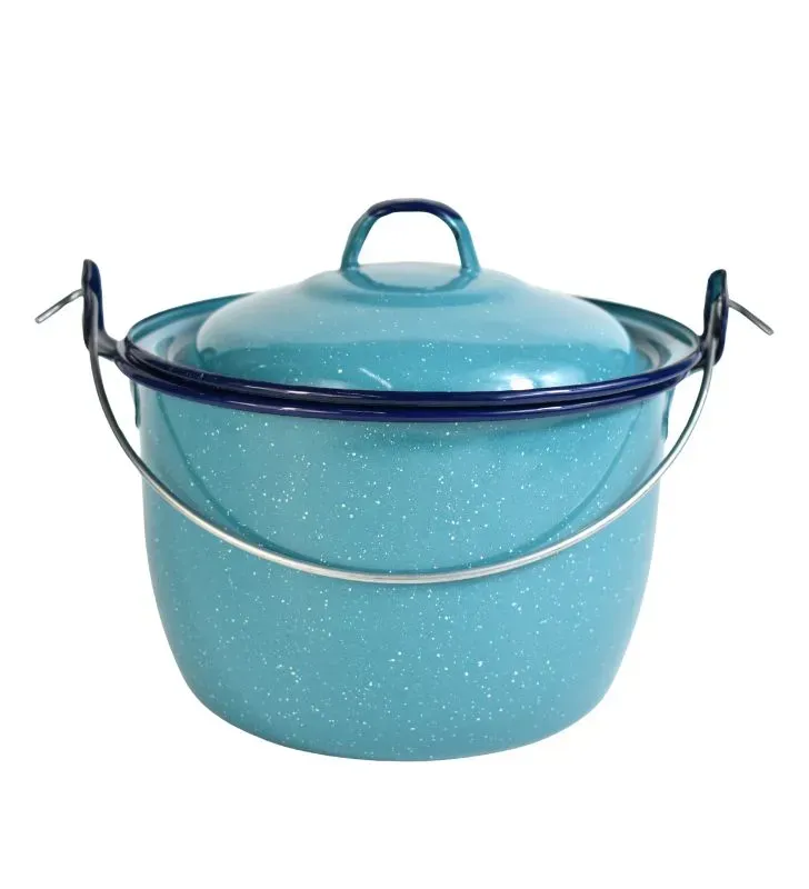 Olla Convexa Cinsa 16 cm – 2.1 L Azul Turquesa con Tapa