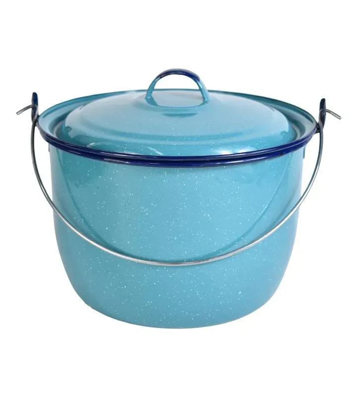 Olla Convexa Cinsa 22 cm – 6 L Azul Turquesa con Tapa