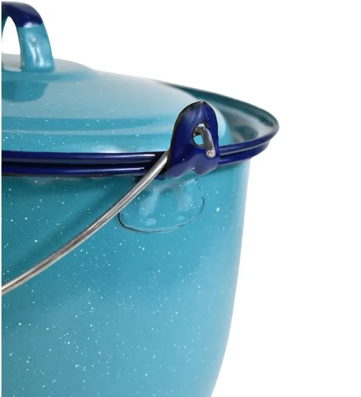 Olla Convexa Cinsa 22 cm – 6 L Azul Turquesa con Tapa