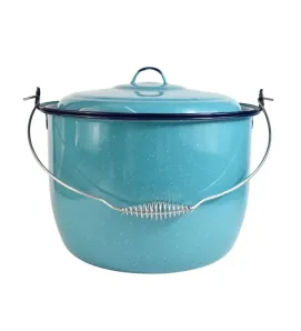 Olla Convexa Cinsa 30 cm – 13.1 L Azul Turquesa con Tapa