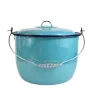 Olla Convexa Cinsa 30 cm – 13.1 L Azul Turquesa con Tapa