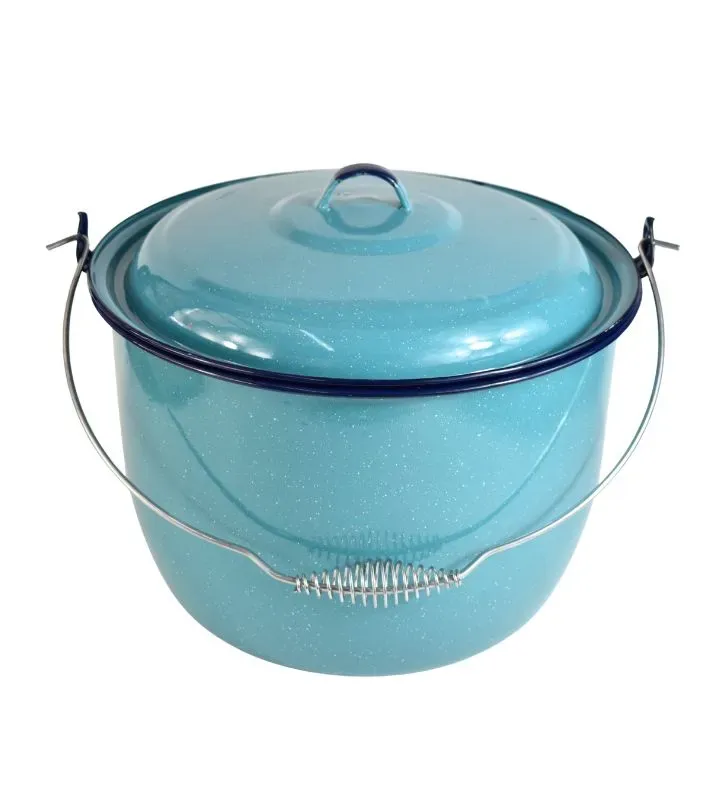 Olla Convexa Cinsa 30 cm – 13.1 L Azul Turquesa con Tapa