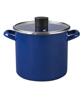 Olla Caldos Cinsa Práctica 18 cm – 3.4 L Azul Turquesa con Tapa de Vidrio