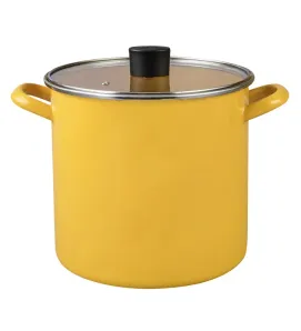 Olla Caldos Cinsa Práctica 22 cm – 7.5 L Amarillo Mediterráneo con Tapa