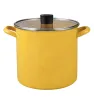 Olla Caldos Cinsa Práctica 22 cm – 7.5 L Amarillo Mediterráneo con Tapa