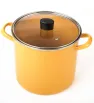 Olla Caldos Cinsa Práctica 22 cm – 7.5 L Amarillo Mediterráneo con Tapa