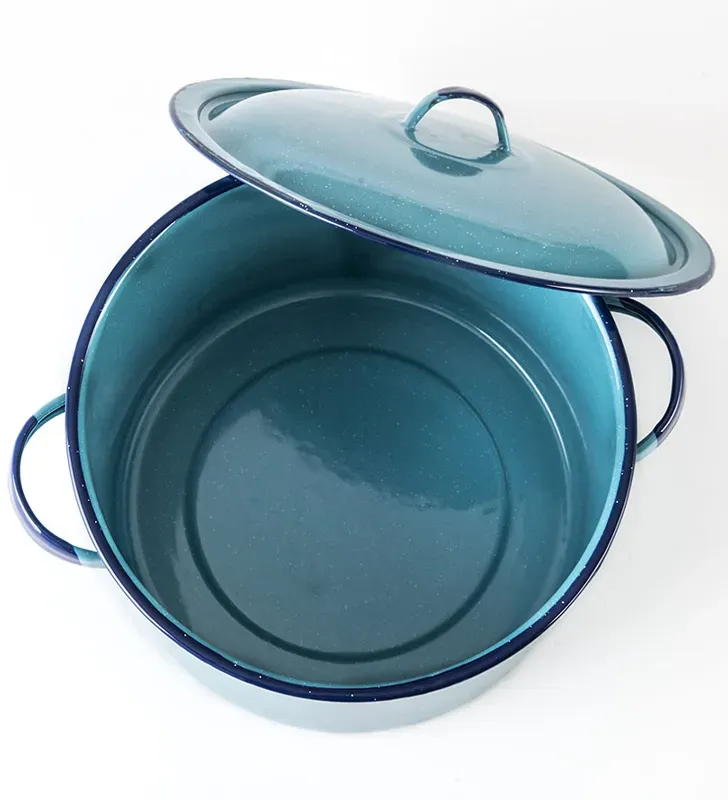 Olla Recta Cinsa 26 cm – 9 L Azul Turquesa con Tapa