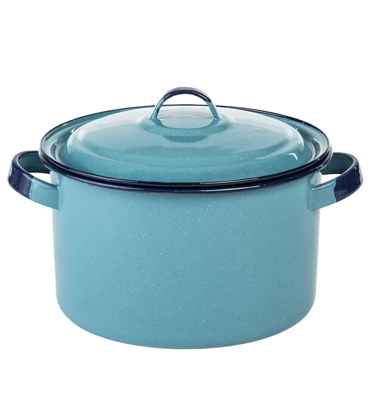 Olla Recta Cinsa 22 cm – 5.5 L Azul Turquesa con Tapa