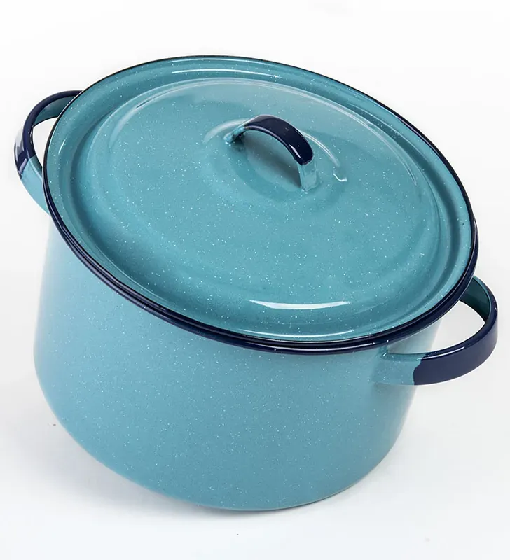 Olla Recta Cinsa 22 cm – 5.5 L Azul Turquesa con Tapa