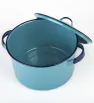 Olla Recta Cinsa 22 cm – 5.5 L Azul Turquesa con Tapa