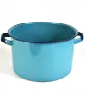 Olla Recta Cinsa 24 cm 7.7 L A. Turquesa con Tapa y Orejas